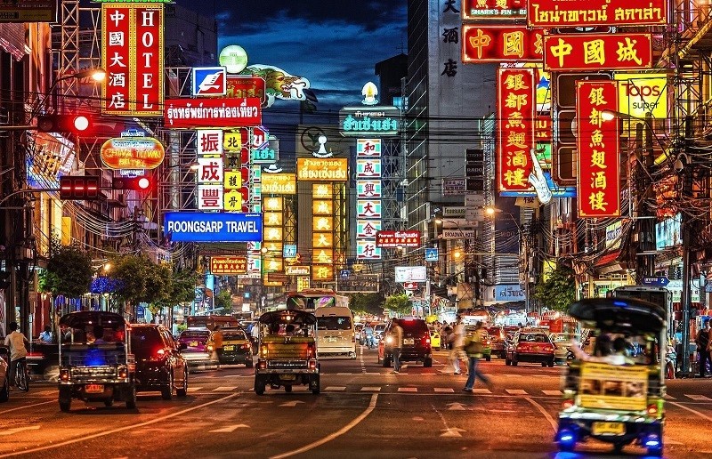 2023年春节曼谷唐人街。（图片来源：https://vntravellive.com）