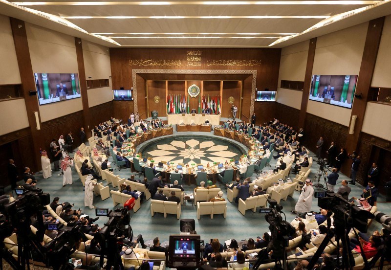 2023年5月7日召开的阿拉伯国家联盟会议。（图片来源：路透社）