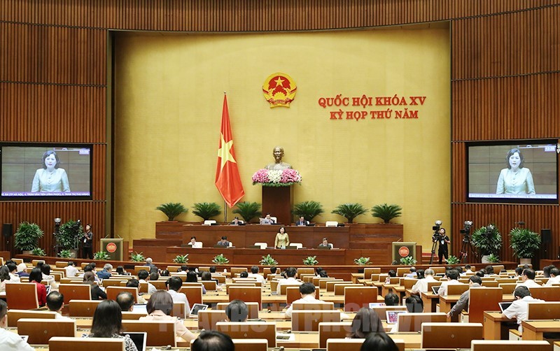 越南第十五届国会第五次会议全景。