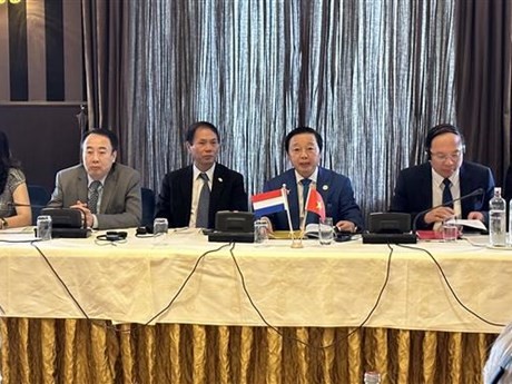 越南与荷兰政府间适应气候变化与水资源管理合作委员会第八次会议举行。