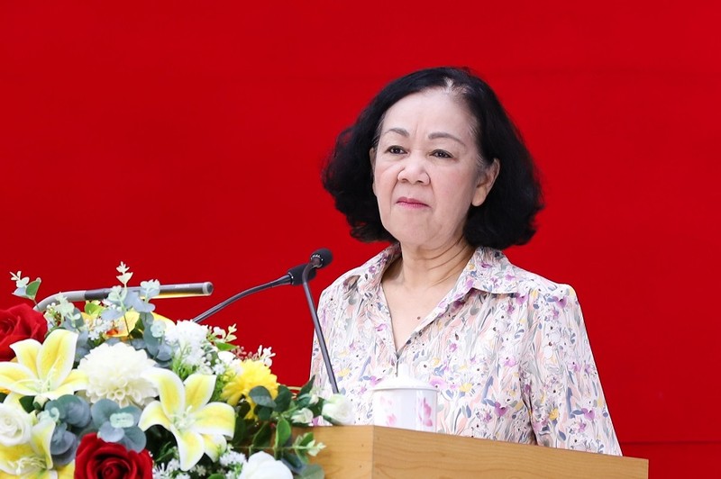 越共中央政治局委员、中央书记处常务书记、中央组织部部长张氏梅。