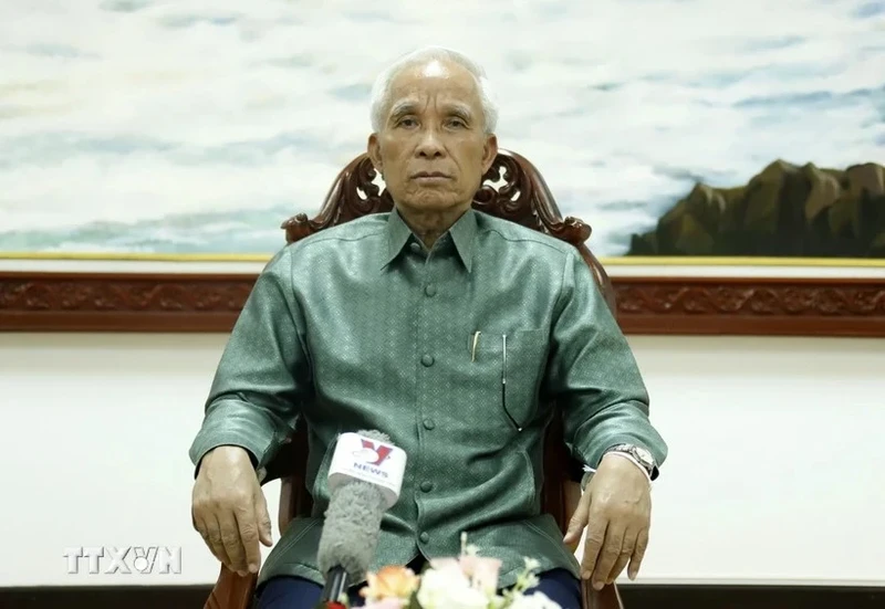 老挝人民革命党中央宣训部部长坎潘·佩亚翁。