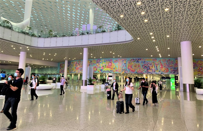 深圳宝安国际机场的一角。
