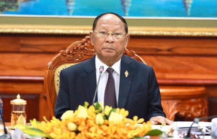柬埔寨王国国会主席韩桑林。