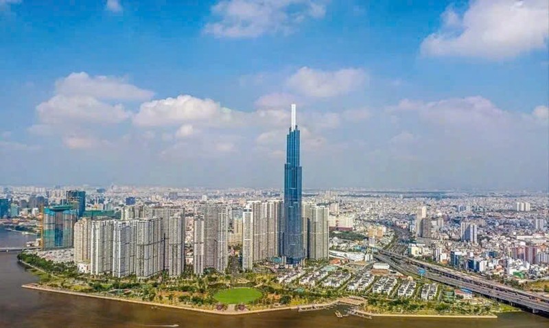 胡志明市努力发展成为国际金融中心。（图片来源：越通社）