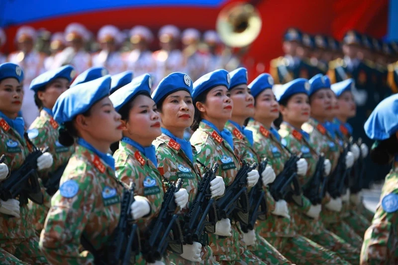 越南维和人员。（图片来源：越通社）