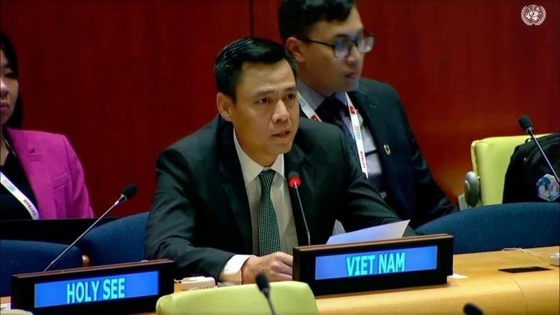 越南常驻联合国代表团团长邓黄江大使。（图片来源：越通社）