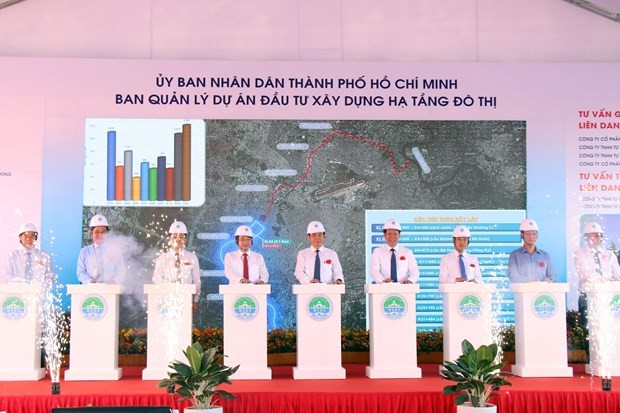 参梁-边葛-涨水渠河渠基础设施建设项目开工仪式。