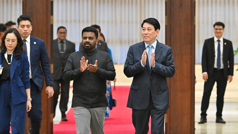 越南国家主席梁强设宴招待斯里兰卡总统阿努拉·库马拉·迪萨纳亚克【组图】