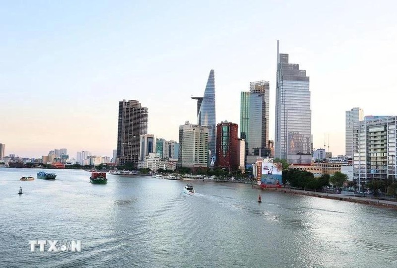 胡志明市一角。（图片来源：越通社）