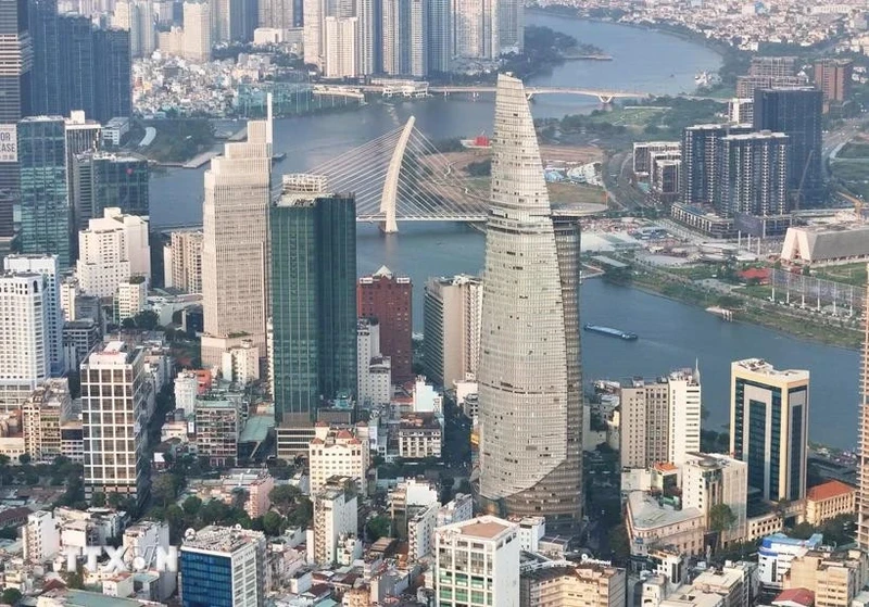 Bitexco金融塔是胡志明市的象征之一。（图片来源：越通社）