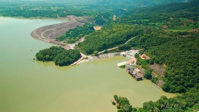 雅里水电站扩建项目全景图。（图片来源：法国驻越南大使馆）