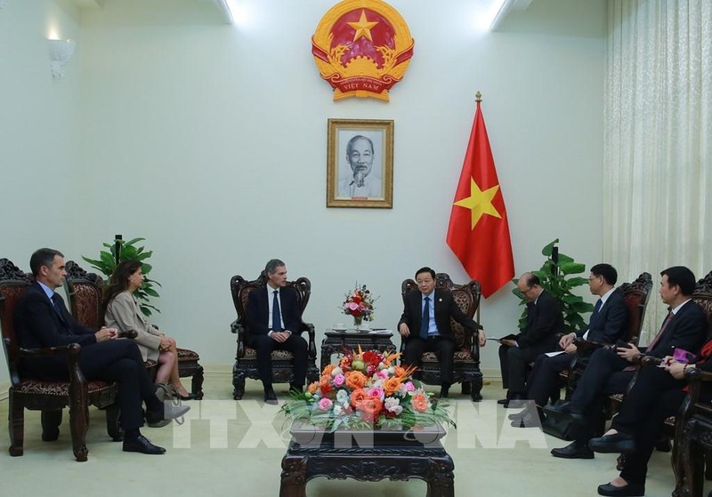 会见场景。（图片来源：越通社）