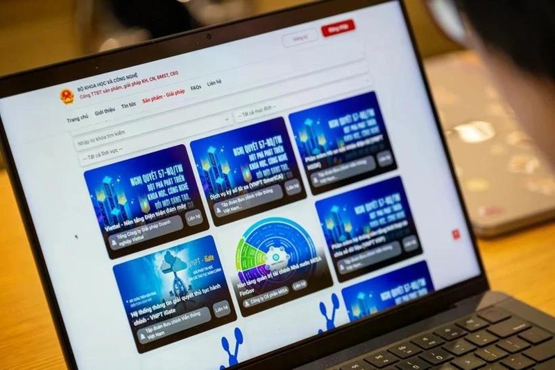 越南科技部在nq57.gov.vn网站上公布典型科技创新产品和解决方案。
