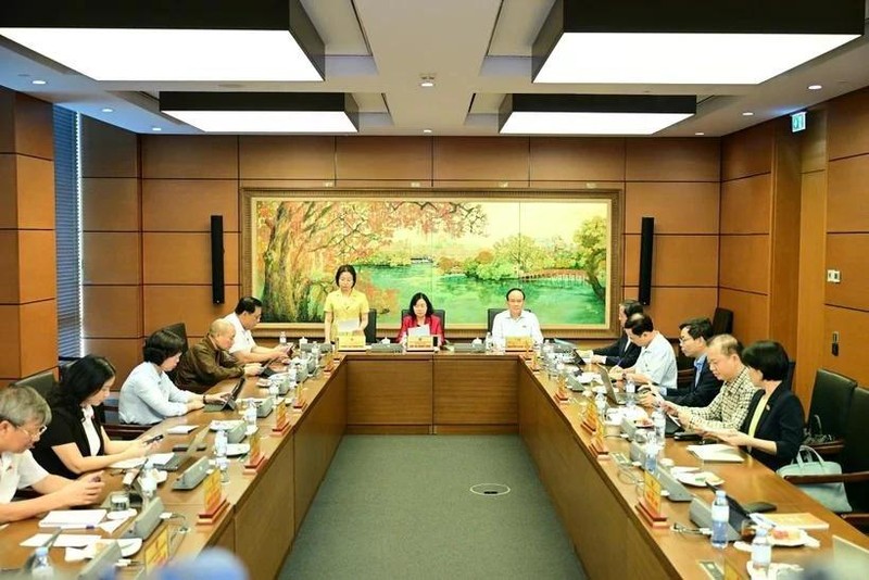 国会代表分组讨论。