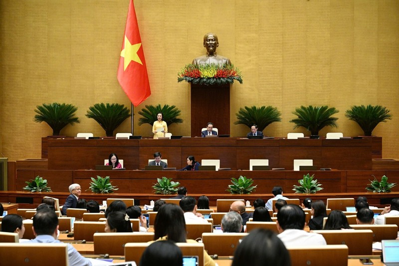 第十五届国会第九次会议场景。