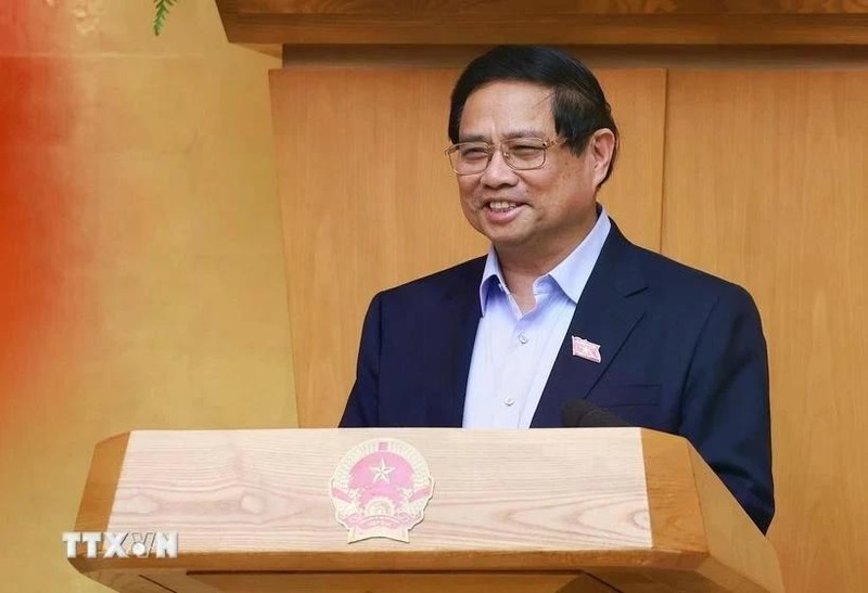 越南政府总理范明正主持召开政府专题会议。（图片来源：越通社）
