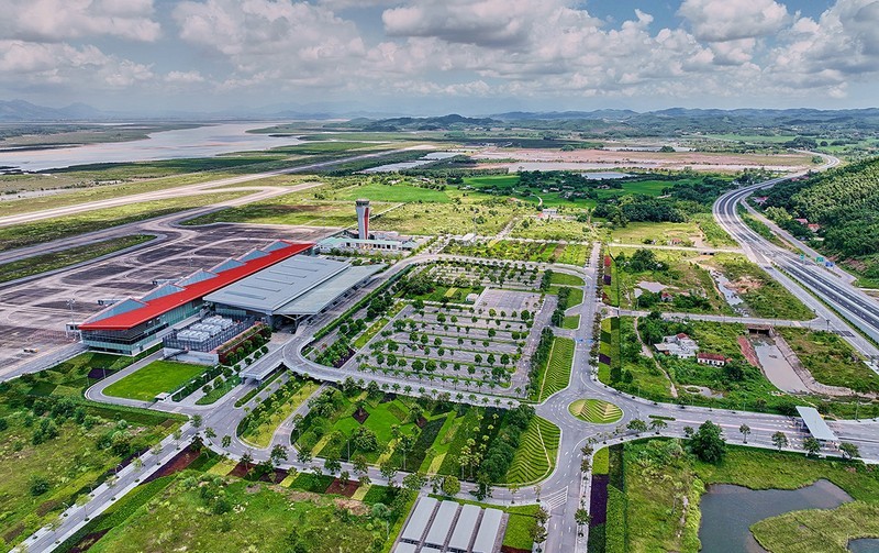 广宁省云屯国际航空港。（图片来源：VDO）