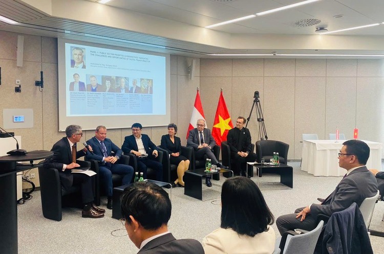 论坛吸引来自两国的众多专家、政策制定者及顶尖科技企业代表参与。（图片来源：baodauthau.vn）