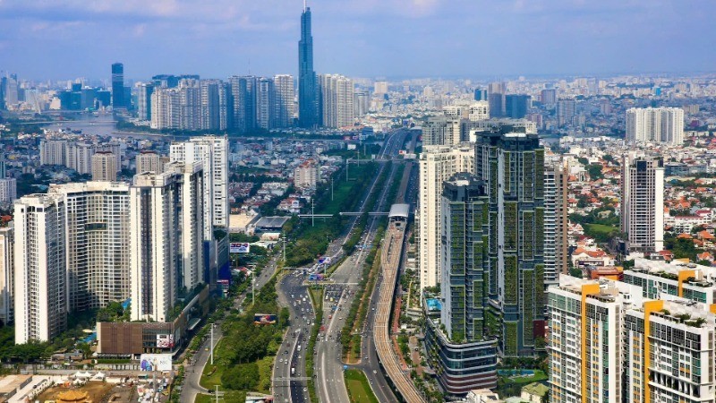 胡志明市一角。 