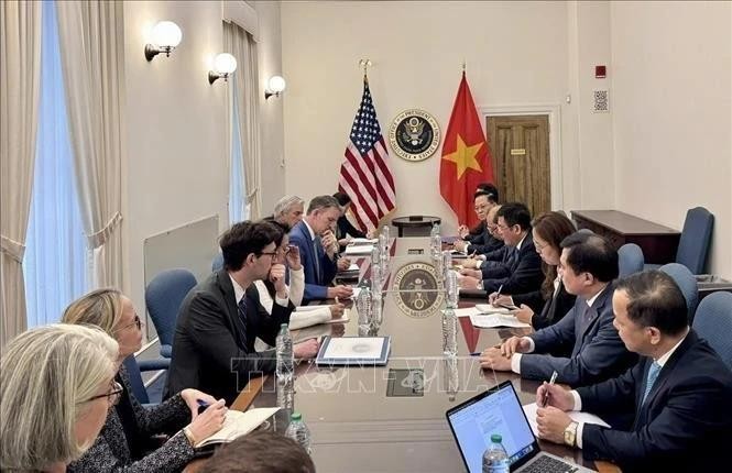 越美双边对等贸易协定第二轮谈判在美国首都华盛顿哥伦比亚特区举行。（图片来源：越通社）