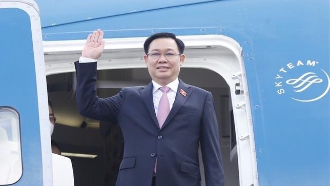 越南国会主席王廷惠启程对匈牙利进行正式访问。（图片来源：越通社）