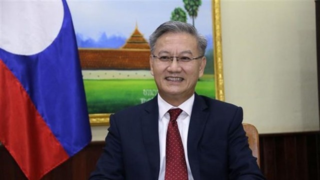 老挝人民革命党中央对外联络部部长通沙万•丰威汉。