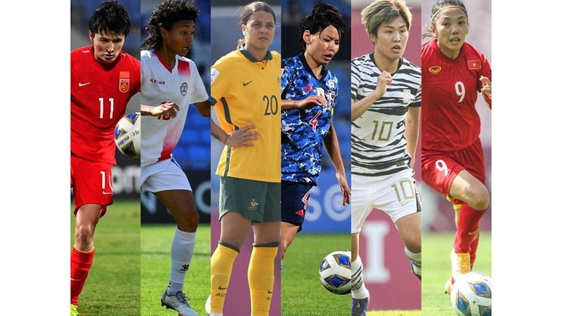 越南女球员黄茹跻身有望在2023 年女足世界杯大放异彩的亚洲前六名球员之列。