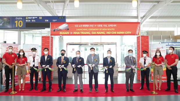 越捷开通胡志明市至韩国釜山的新航线。