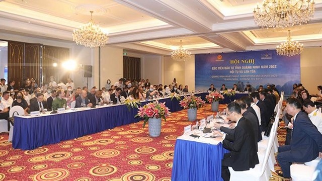 “汇聚与传播”的2022年广宁省投资促进会议。