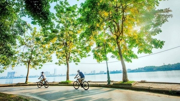 河内市是世界上6个最理想的自行车目的地之一【图表新闻】