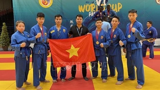 越南代表团获得3金1铜。（图片来源：越通社）