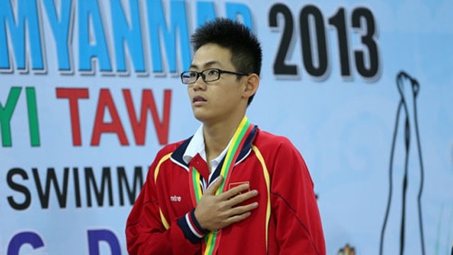 越南16岁的游泳运动员林光日。（图片来源：越南快讯报网）