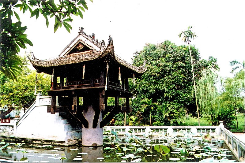 河内市著名的独柱寺。