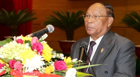 柬埔寨国会主席韩桑林。