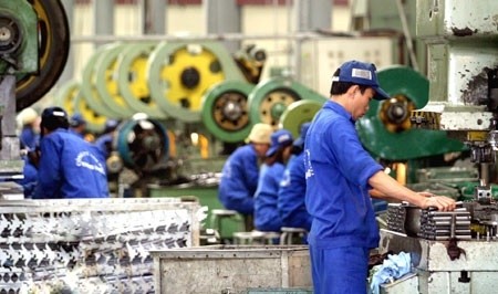 附图：越南某家工业机械生产厂。（图片来源：越通社）