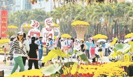 2012年壬辰春节的阮惠花街。