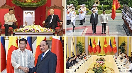 菲律宾总统罗德里戈·杜特尔特自9月28日至29日对越南进行正式访问。