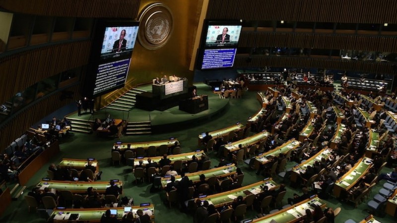 联合国海洋大会场景。