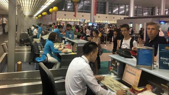 2017年前7个月越南各航空港旅客吞吐量达5500多万人次。