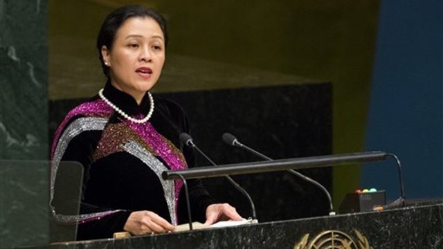 越南常驻联合国代表团团长阮芳娥大使。