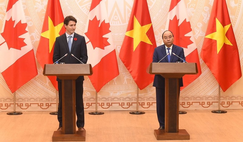 越南加拿大发表建立全面伙伴关系联合声明（全文）