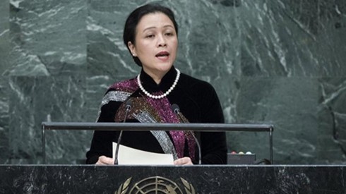 越南常驻联合国代表团团长阮芳娥大使。