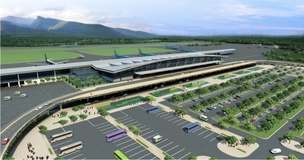 富国国际机场模拟图。