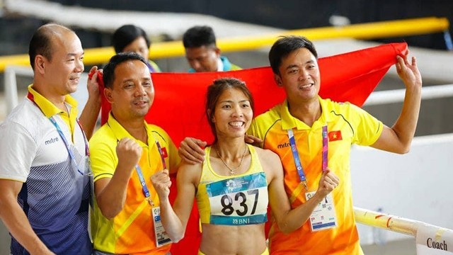 裴氏秋草给越南体育代表队夺得第二枚金牌。