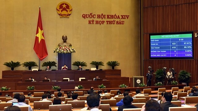 国会表决通过了2019年国家财政预算的决议。维玲 摄