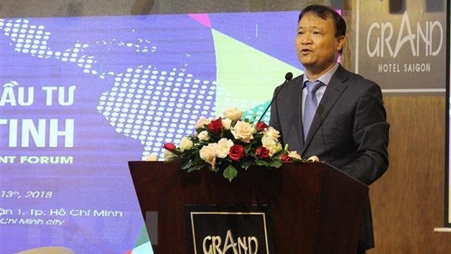 越南工贸部副部长杜胜海发表讲话。（图片来源：越通社）