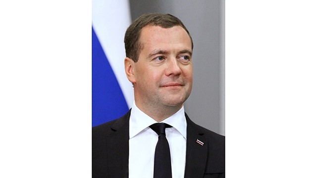 俄罗斯总理梅德韦杰夫。（图片来源：越通社）