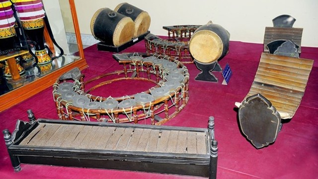 高棉族传统五音乐器。