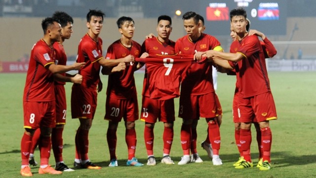 越南队10分以小组头名挺进半决赛。（陈海 摄）